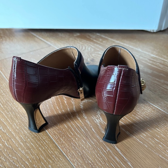 NEW Sexy Work Pointed Heels with Crocodile Details (W5.5) - Picture 3 of 5